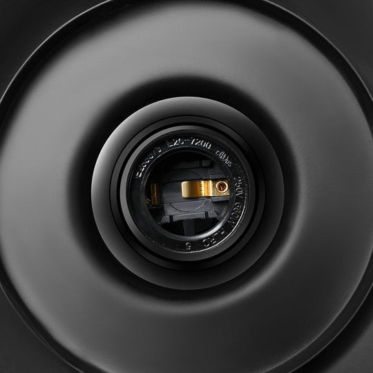 Nautical-Style Wire Guard Pendant Lighting: 10.5’/11’/14.5’ Wide Black Cone Metal Ceiling