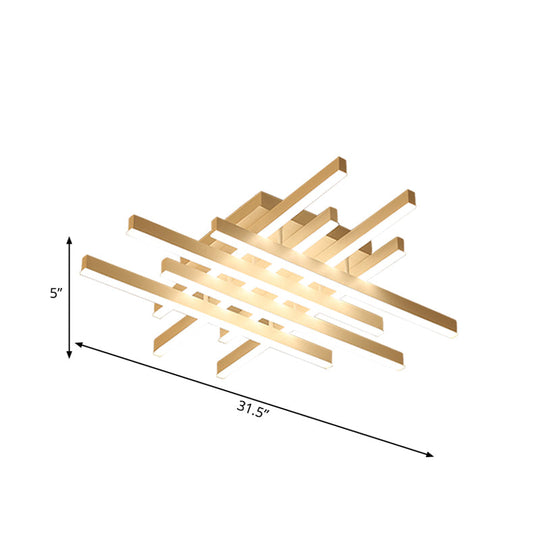 Modern Led Flushmount Lighting For Living Room - 31’/39’ Wide Traverse Acrylic Shade Lamp In