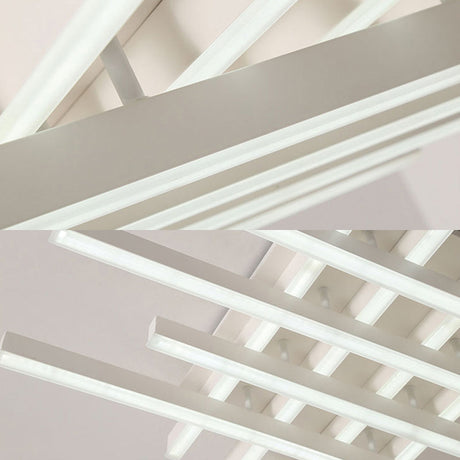 Modern Led Flushmount Lighting For Living Room - 31’/39’ Wide Traverse Acrylic Shade Lamp In