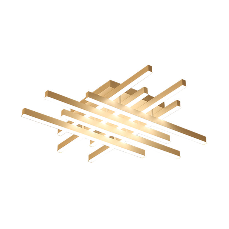 Modern Led Flushmount Lighting For Living Room - 31’/39’ Wide Traverse Acrylic Shade Lamp In