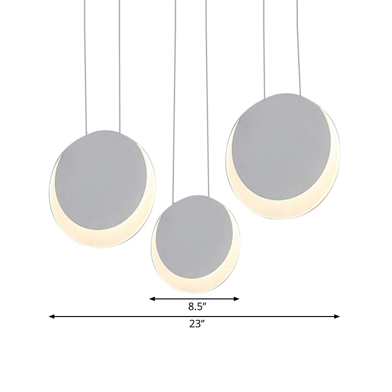 Anna - Moon Shaped Pendant Nordic Metal 3/4/5 Lights Cluster Light