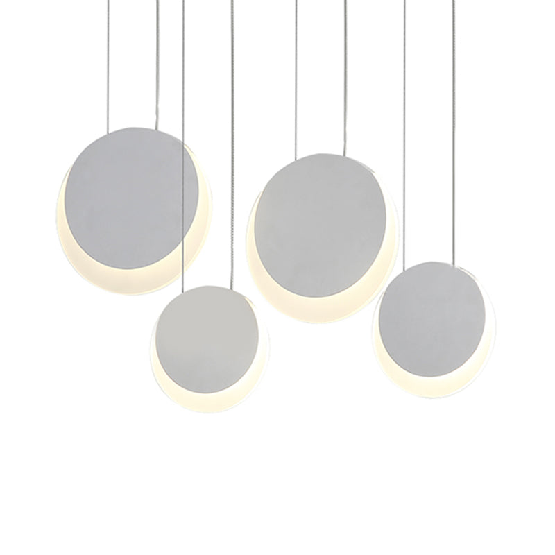 Anna - Moon Shaped Pendant Nordic Metal 3/4/5 Lights Cluster Light