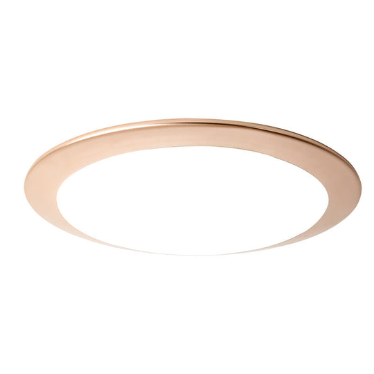 Nordic Acrylic Gold/Silver Flush Ceiling Light With Integrated Led - Bedroom Lamp 16’/20’ Dia