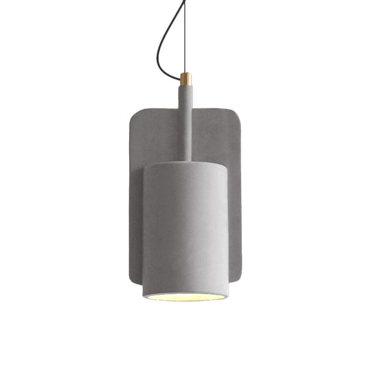 Geometric Industrial Cement Pendant Light - Grey/Beige/Pink 1-Light 6’/8’/9’W