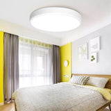 Modern White Led Flush Mount Light - Ultra Thin Ceiling Lighting With Acrylic Shade For Bedroom / 12