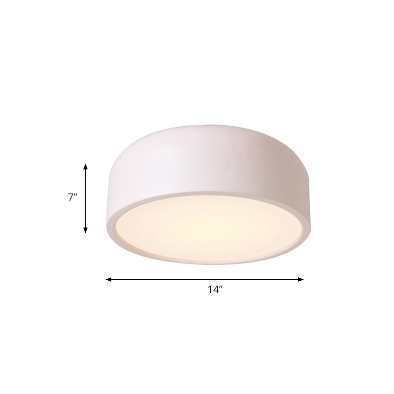 Nordic Led Ceiling Light For Kid’s Bedroom With Acrylic Dome Shade