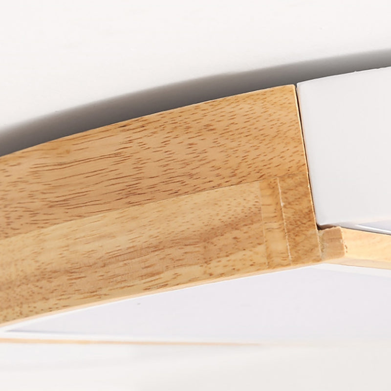 Nordic Circle Led Flush Mount Light - Acrylic Diffuser 12’/16’/19.5’ Width Ceiling Lamp In