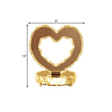 Contemporary Heart Crystal Nightstand Lamp - Led Bedside Lighting In Warm/White Light