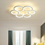 17’/21’ Contemporary Led Flush Mount Ceiling Light Fixture In Warm/White White / 16.5’ Warm