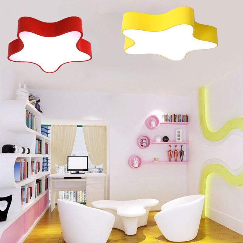 Contemporary Star Ceiling Light For Boys And Girls Bedroom