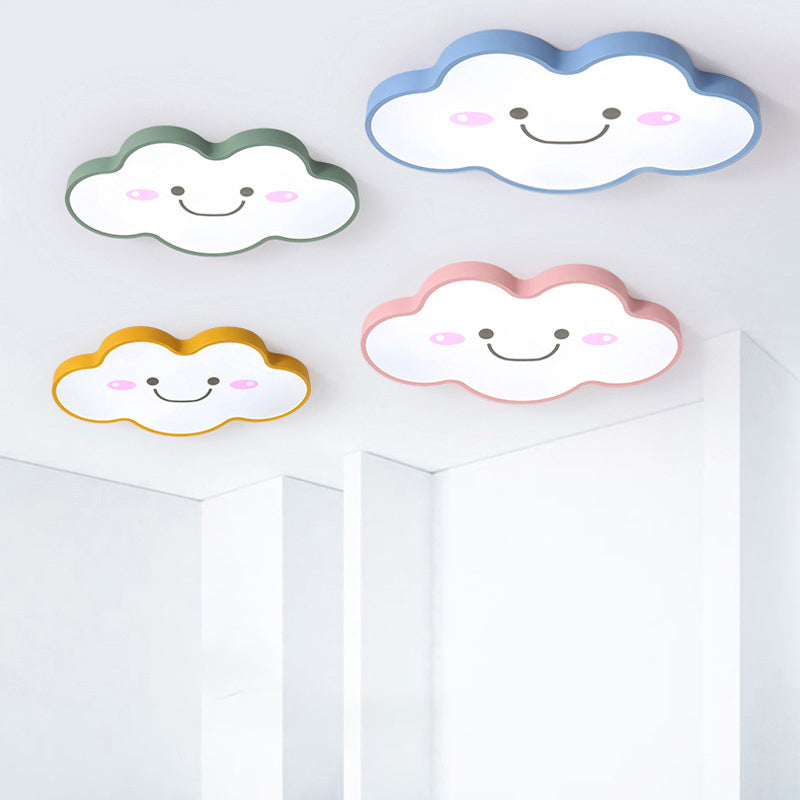 Smiling Cloud Ceiling Light - Childrens Nordic Style Acrylic Fixture