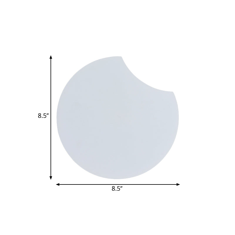 Modernist Acrylic Led Wall Mount Light Fixture In Warm/White 8.5/12 W