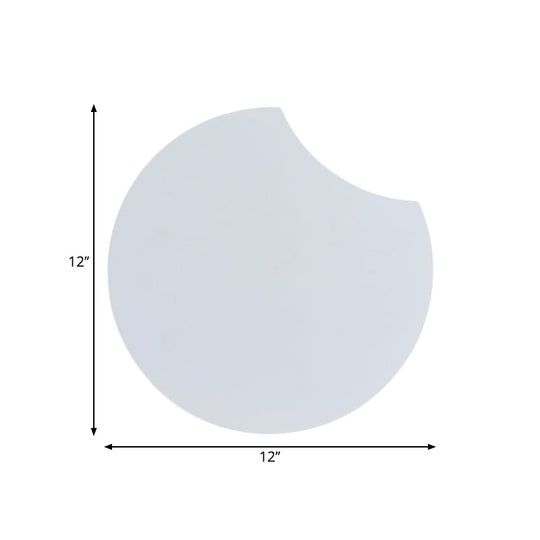 Modernist Acrylic Led Wall Mount Light Fixture In Warm/White 8.5/12 W