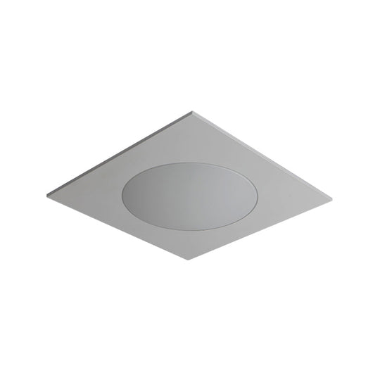 Contemporary White Square Flushmount Led Ceiling Fixture - 19.5’/23.5’ W Warm/White Light