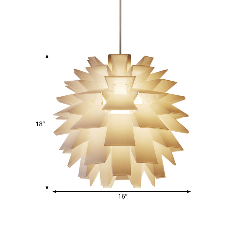 Modern Pine Cone Ceiling Pendant Light - White