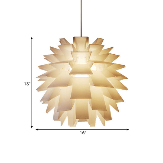 Modern Pine Cone Ceiling Pendant Light - White