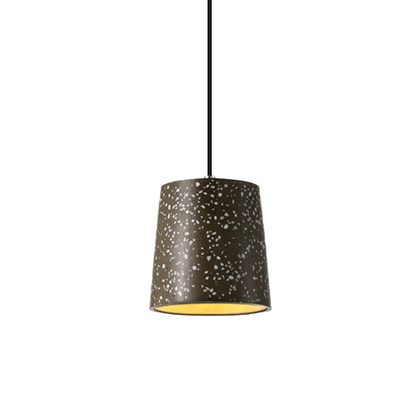 Nordic Style Cement Cone Pendant Light - 1 Black/White/Brown