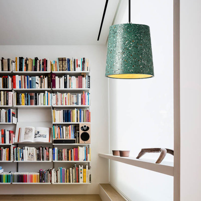 Nordic Style Cement Cone Pendant Light - 1 Black/White/Brown