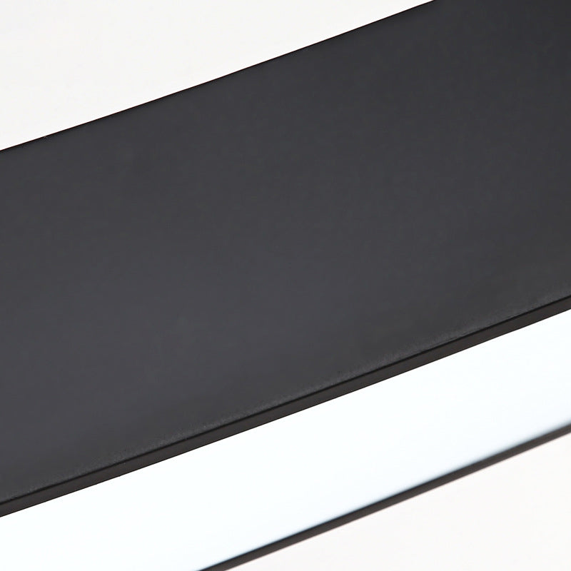 Modern Led Metal Wave Pendant Lamp With Recessed Diffuser - Black Multiple Sizes Available