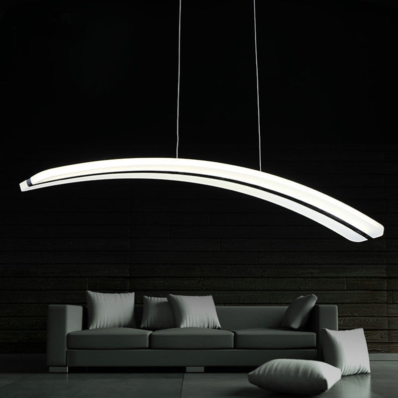 Modern Acrylic Led Pendant Light - 37.5 Wide Warm/White/Natural White / Natural