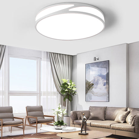 Macaron Style Acrylic Ceiling Lamp - Candy Colored Flush Light For Offices White / 14