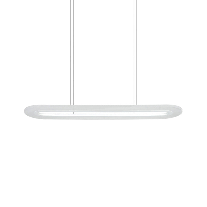 Modern Oval Office Ceiling Light With Led Pendant