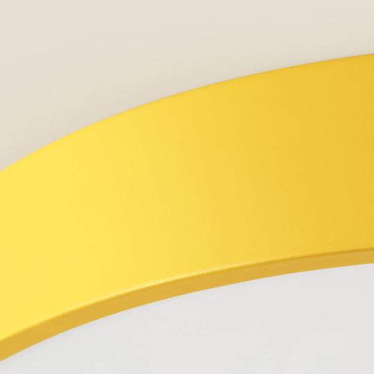 Adorable Giraffe-Themed Yellow Led Ceiling Mount Light For Baby Bedroom