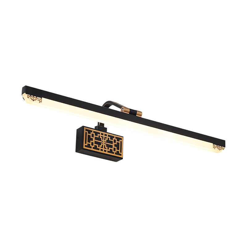 Traditional Metal Linear Led Vanity Light Fixture In White/Warm/Natural Multiple Sizes Available