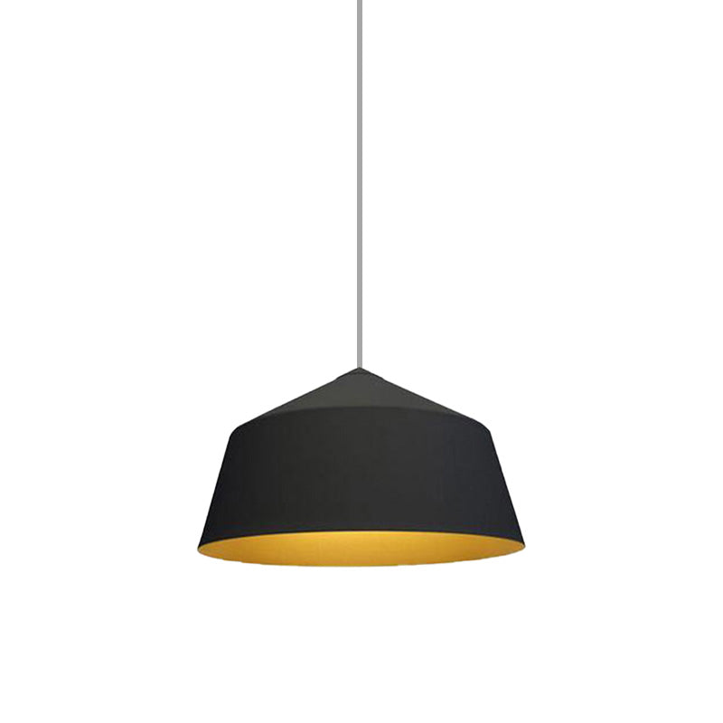 Nordic Style Dome Pendant Ceiling Light - Metal 1 Black/White