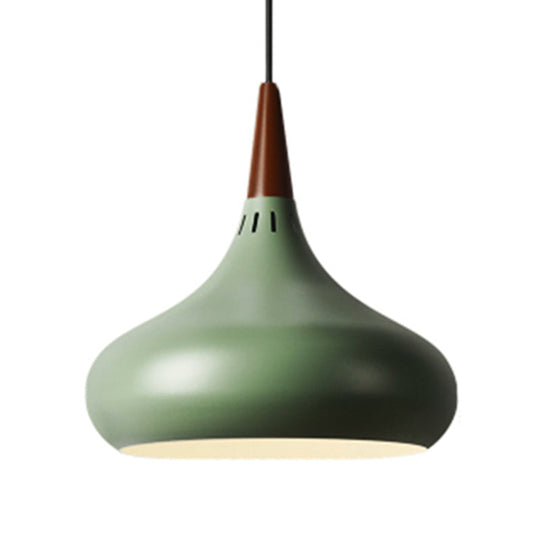 Nordic Teardrop Pendant Lighting - 8’/11’/12’W Metal 1 Light Black/White/Pink