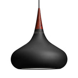 8/11/12W Teardrop Pendant Light Nordic Metal Black/White/Pink Hanging