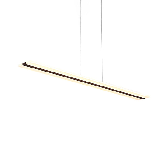 Ultra Thin Acrylic Drop Pendant Led Ceiling Lamp - 39/47 Wide Warm/White Light