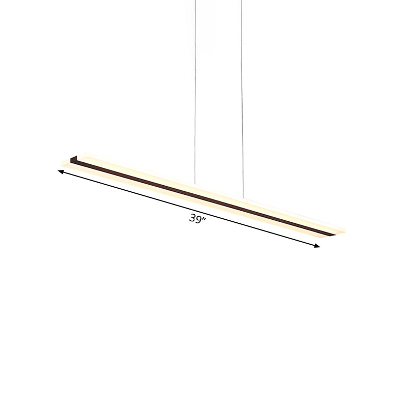 Ultra Thin Acrylic Drop Pendant Led Ceiling Lamp 39’’/47’’ Wide Warm/White Light