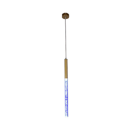 Modern Bubble Crystal Pendant Light - Linear Design Gold Finish Warm/White/Purple Ideal For Bars