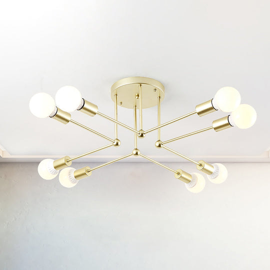 Contemporary Metal Linear Semi-Flush Ceiling Light – Ideal For Kid’s Bedroom And Living Room 8