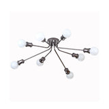 Sleek Linear Metallic Ceiling Lamp: Beautiful Semi-Flush Light For Kids Bedroom