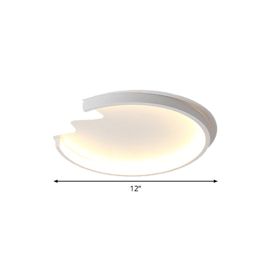 Modern Led Ceiling Mount Light For Child’s Bedroom In White