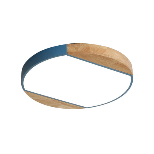 Nordic Style Led Flushmount Ceiling Lamp - Acrylic Circular Baby Bedroom & Kindergarten Light In