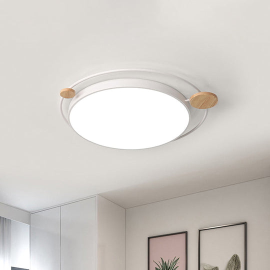Modern Grey/White Led Flush Mount Ceiling Light Simple Style 19.5’/23.5’ Width