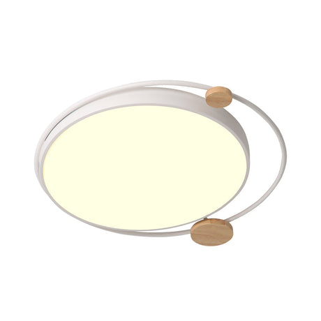 Modern Grey/White Led Flush Mount Ceiling Light Simple Style 19.5’/23.5’ Width