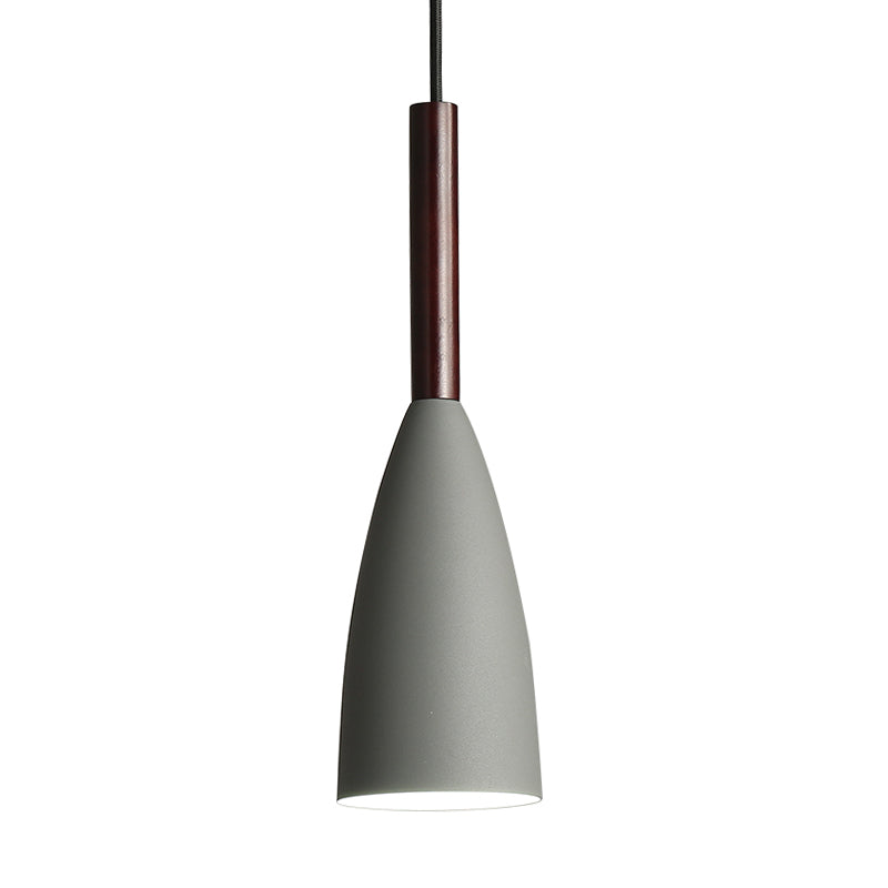 Modern Metallic Cone Pendant Lamp – Stylish Hanging Light For Restaurants