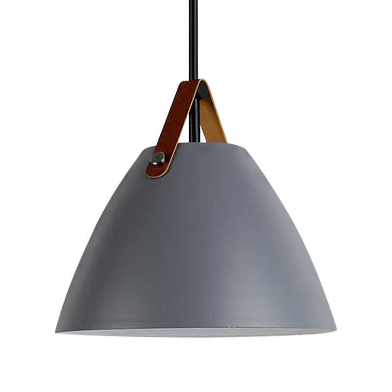 Nordic Curved Coolie Pendant Light - Sleek Aluminum Hanging Lamp In Chic Black/Blue/Grey/Pink/White