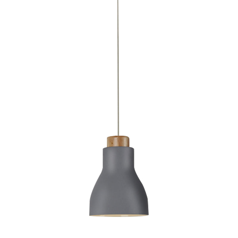 Nordic Half-Bottle Pendant Light - Stylish Metallic Hanging For Balcony And Study Room
