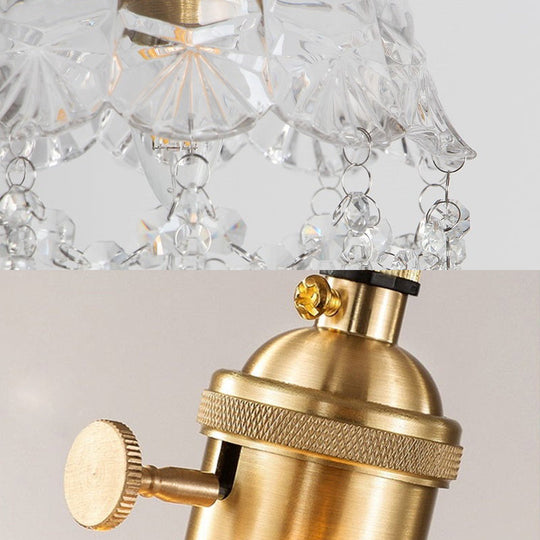 Stylish Modern Pendant Light With Clear Glass Shade And Crystal Accent Perfect For Restaurants