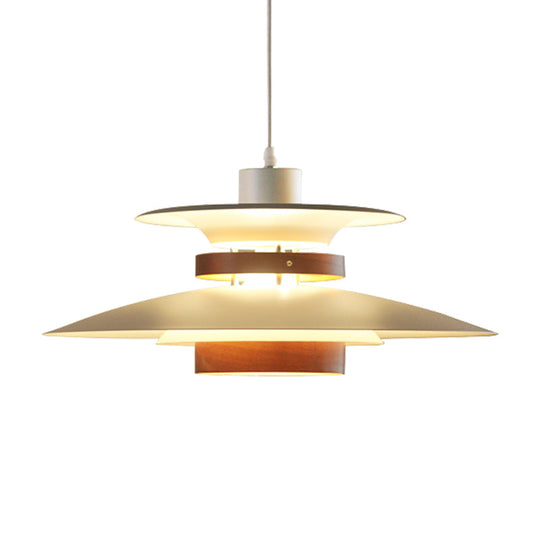 Metal Ufo Pendant Light With Adjustable Cord - Creative One-Light Design Shop Bookstore