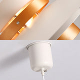 Metal Ufo Pendant Light With Adjustable Cord - Creative One-Light Design Shop Bookstore