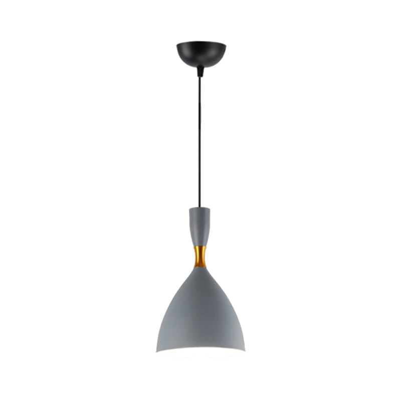Contemporary Aluminum Funnel Suspension Pendant Lamp - Fits Study Room Or Cafe 6.5/10 Inch Wide 1