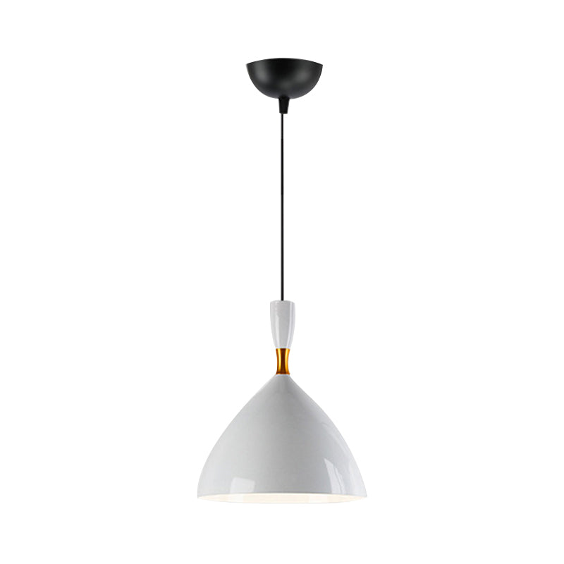 Contemporary Aluminum Funnel Suspension Pendant Lamp - Fits Study Room Or Cafe 6.5/10 Inch Wide 1