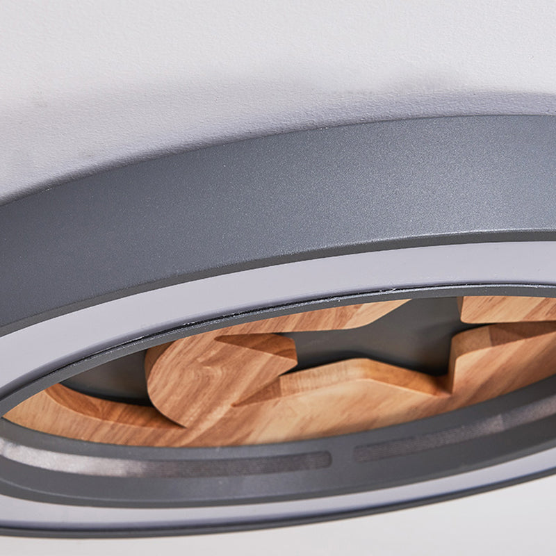 Kids Acrylic Modern Led Ceiling Lamp Slim Circle Design With Star Pattern Ideal For Bedroom