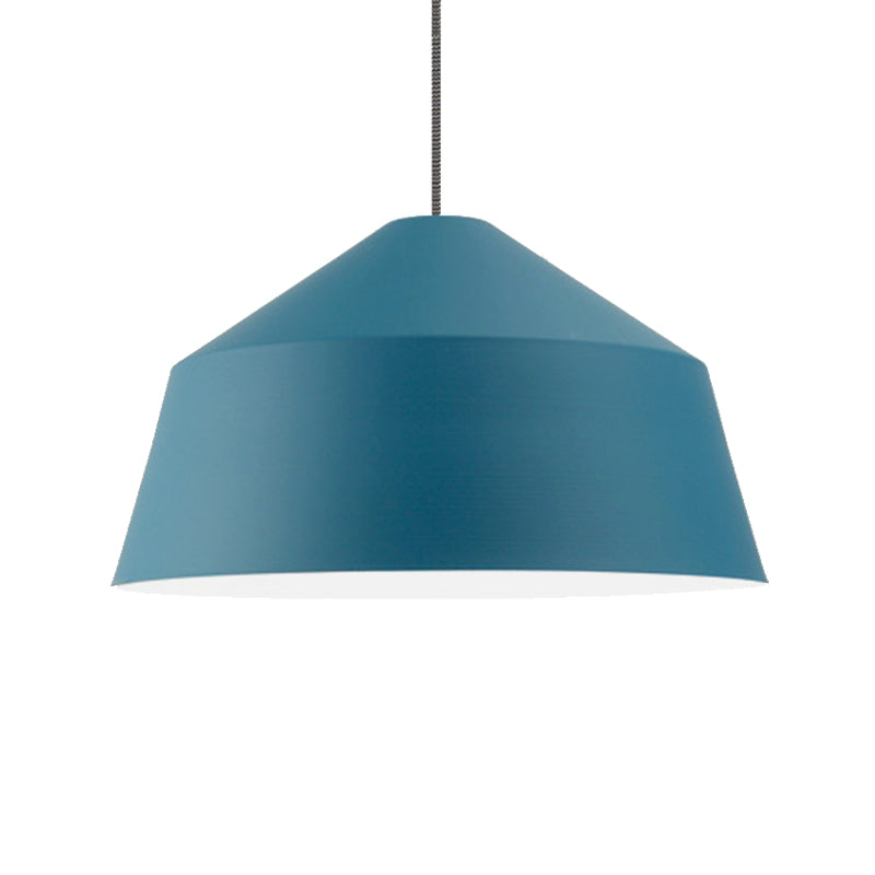 Nordic Metallic Pendant Lamp With Adjustable Cord - Perfect For Hotels And Barns Dark Blue